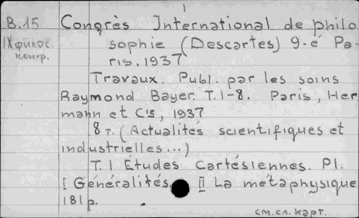 ﻿r 1 25		Cov	1 i<^re$ 3 Ver vxTit \oyra\ d e |2>'/iilo
Ikçvuoc		Sophie f OescsrÀesj 9-e Pa ■
		
		Travaux. Pu loi . ^2>r les SoivaS
	R au	movxol Bayer T. 1-Ï-. Paris , Hef
•	J	in «V. GlS , 1^3/7
		t. Actuel îles scieinV-i	es et us¥rtelles . • • )
	iyid	
		T. 1 GVuoleS GarVe S ( evxvxes • PI-
	l G	eue rai	Ü La kzela ^hujs^ue
	(81	
		tM.cx. kapT.